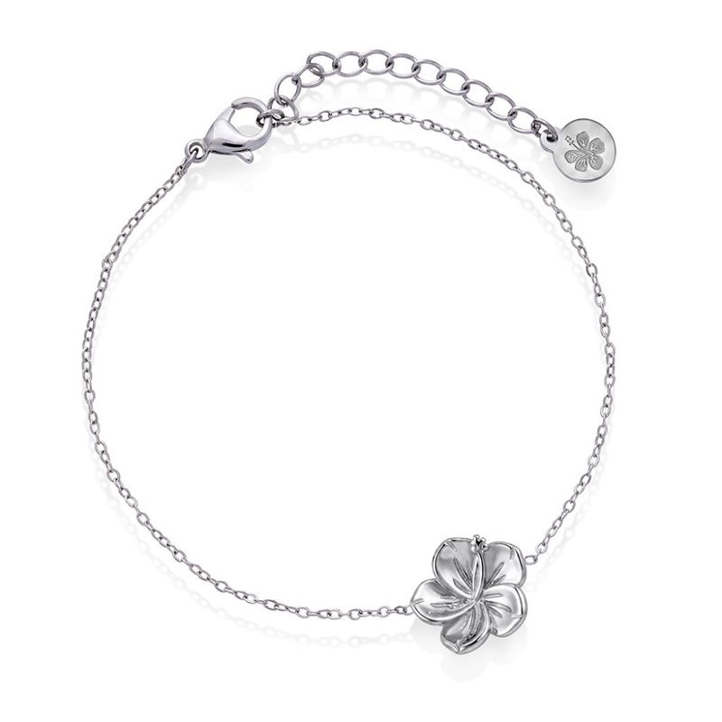 Hibiscus bracelet i stål 29204
