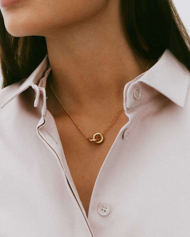 Chunky Eternal Necklace Gold 127919