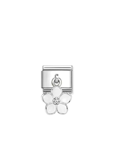 Hovedbilde NOMINATION CHARMS hvit blomst 331805/22
