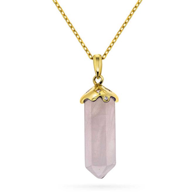 Hovedbilde INTUITION pendelsmykke rosenkvarts 221419
