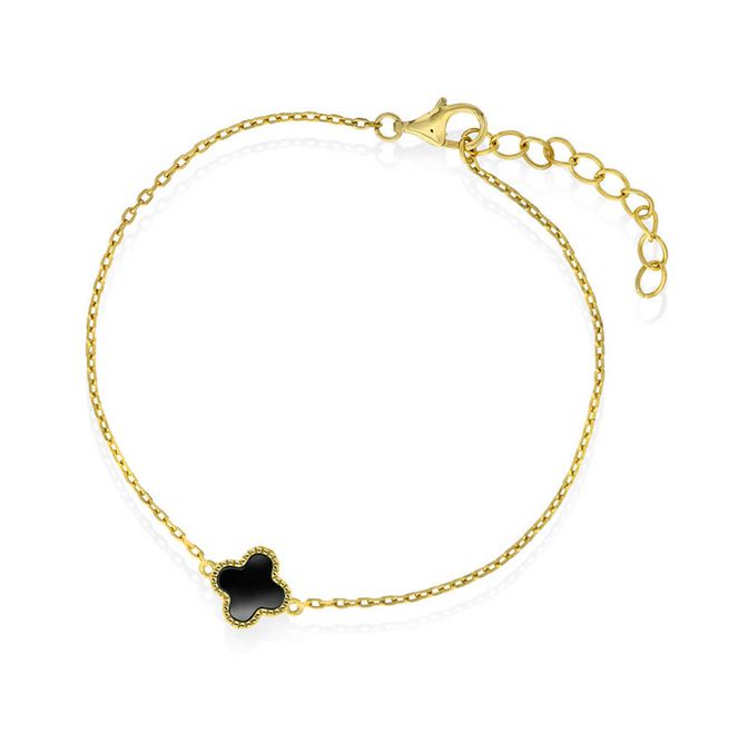 Hovedbilde KLØVER ARMBÅND SVART 991782