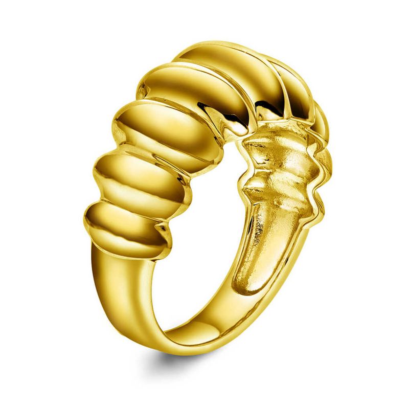 Belt ring i forgylt sølv