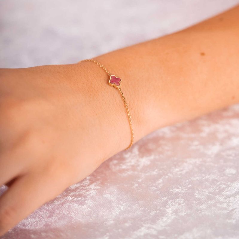 KLØVER ARMBÅND ROSA 992252