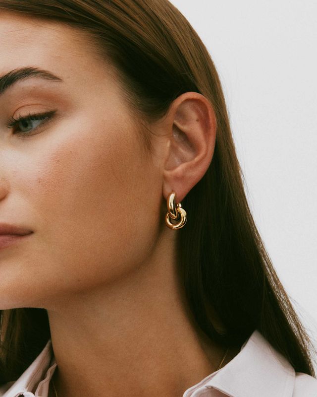 Chunky Eternal Earrings Gold 127915 