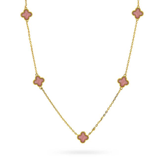 Hovedbilde KLØVER SMYKKE ROSA 992032