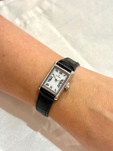 Timeless Svart Sølvfarget Stål, Hvit 19 x 28 mm