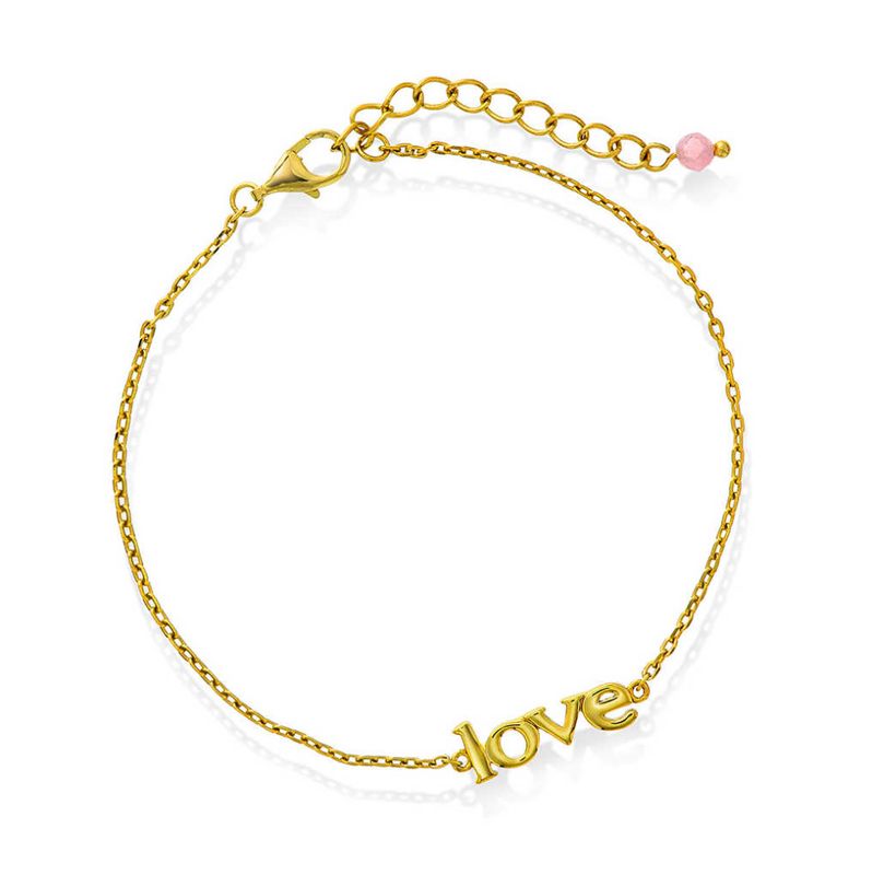 LOVE armbånd rosenkvarts 221411